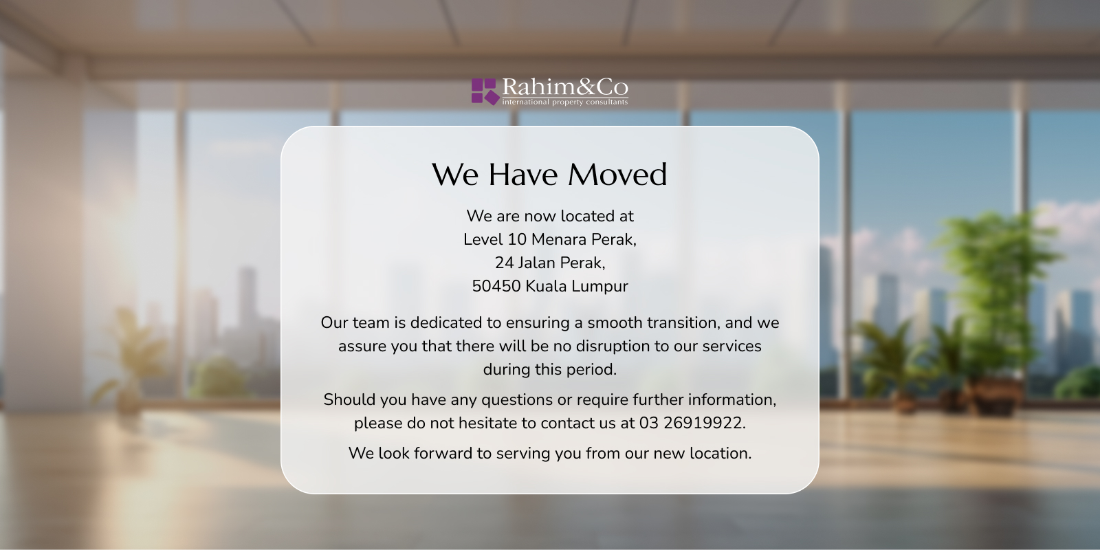 We Have Moved!